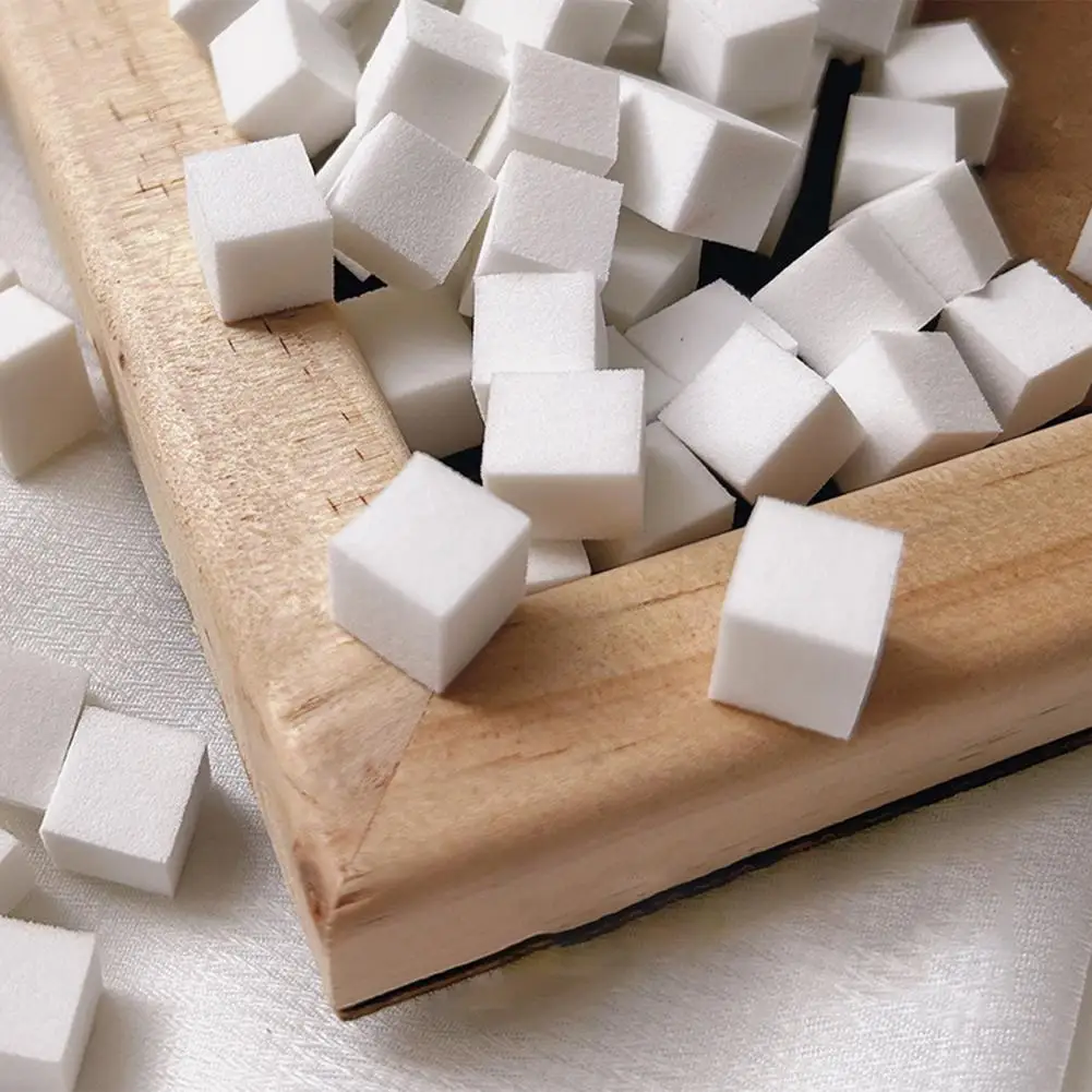 Pièces de tofu colorées, outil de mélange de maquillage, mini éponge pour un enlèvement facile de la colle, blush nickel é d'ongles, beauté des femmes