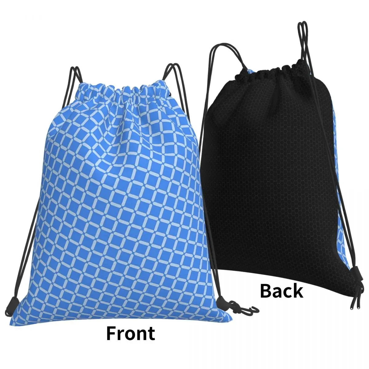 Various Geometric Shapes Colorful Repeating Backpacks Multi-function Drawstring Bags Sports Bag Book Bags for Travel Students
