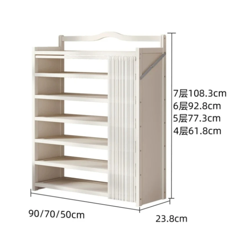 Book Shelf Cupboards Shoes Cabinets Bamboo Holder Japanese Corner Shoes Cabinets 7-tier Secret Zapatero Living Room Furniture