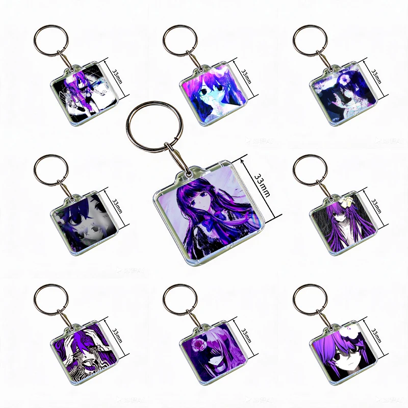 Cartoon Sewerslvt Schizofrenia Acrylic Keychain Handmade Hanging Clothes Backpack Decoration Accessories Gifts with Friends