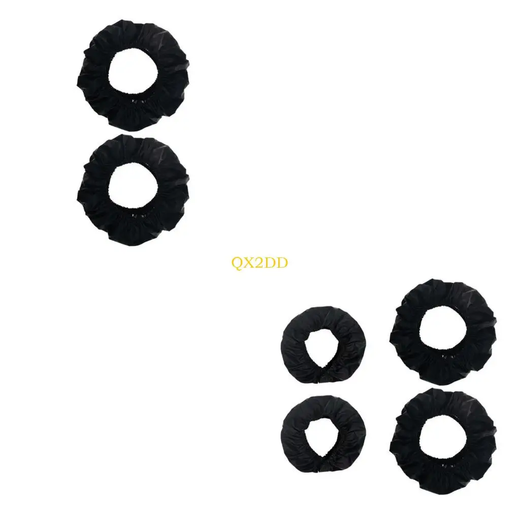 QX2D Pack of 2pcs Strollers Wheel Dustproof Protector Sleeve Case Simple Installation