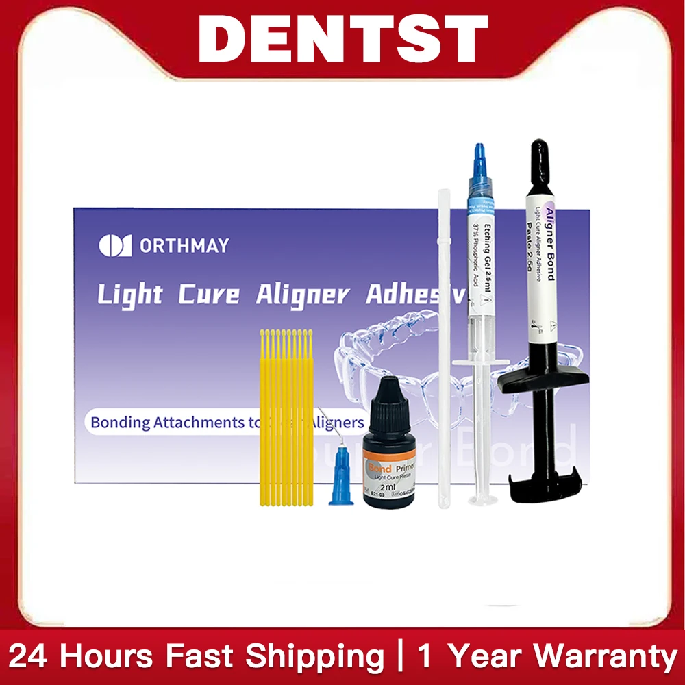 

Набор невидимого ортодонтического клея для фиксации, светоотверждаемый, для металлических и керамических брекетов, стоматологические инструменты