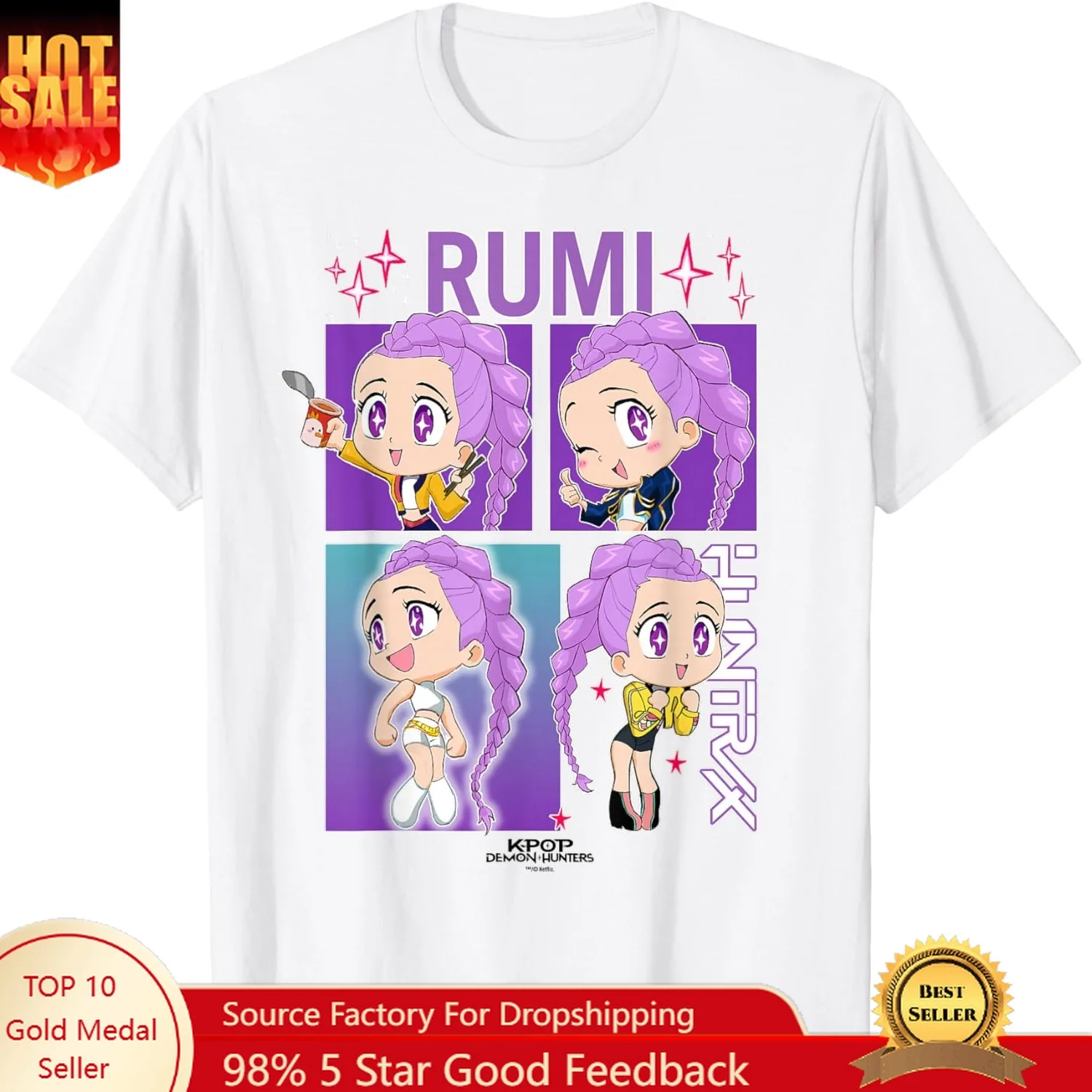 T-shirt sous licence officielle Rumi