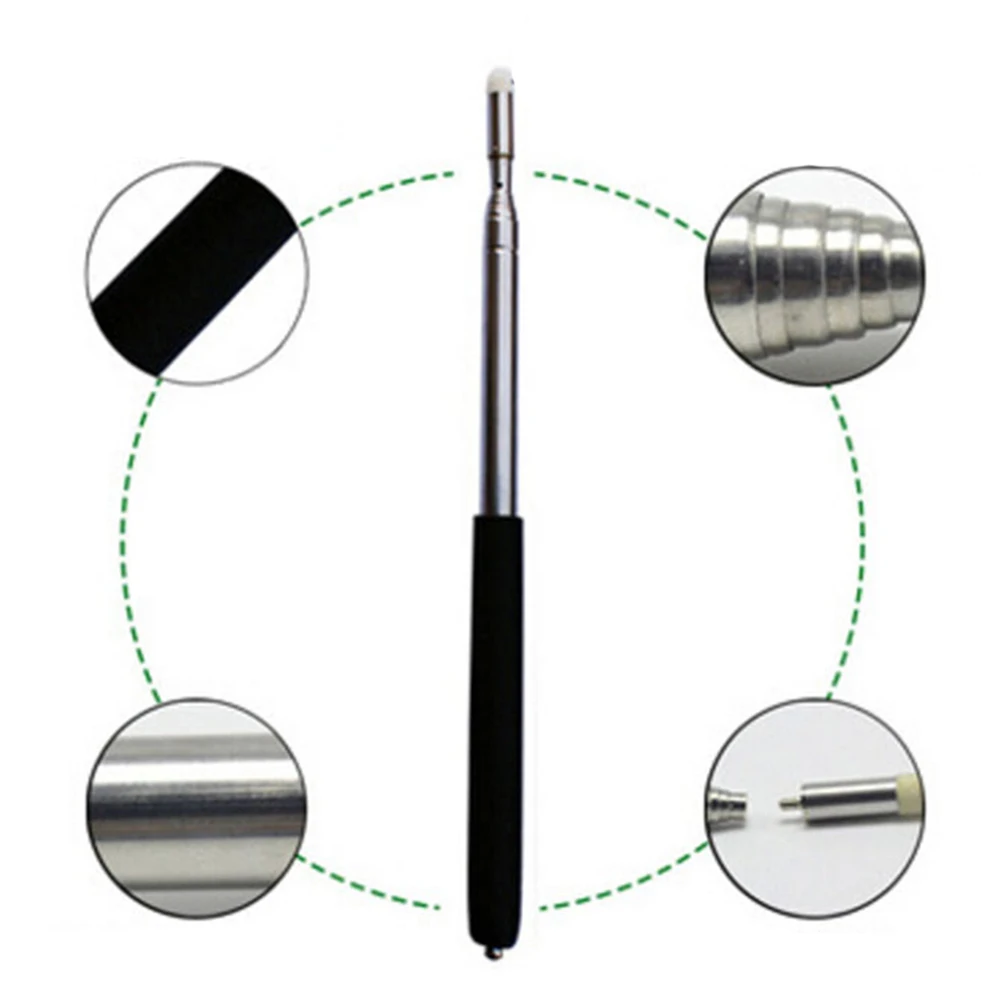 

2pcs Teaching Pen Retractable Lightweight Handheld Pointer For Teachers Students Engineers Doctors Classroom Presentation