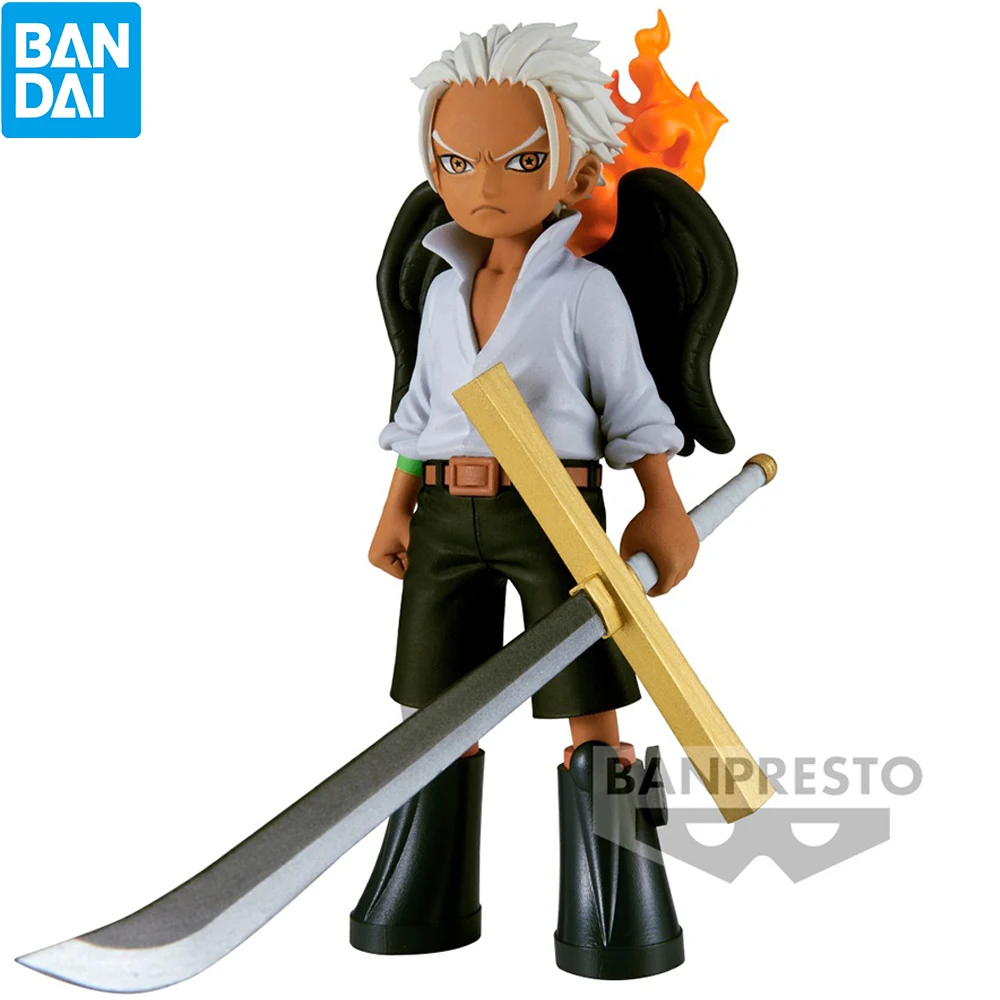 BANDAI Banpresto DXF One Piece The Grandline Men S-Hawk Dracule Mihawk 12cm Anime Figure Collectible Model Toy Gift