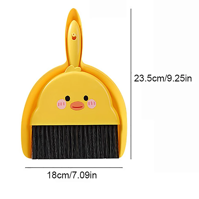 1Set Mini Desktop Broom Dustpan Suit Multipurpose Student Cleaning Supplies Household for Kindergarten Student Clean Tool