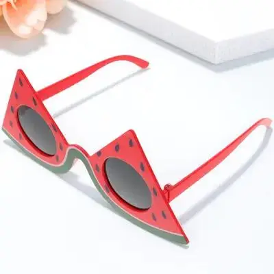 

Cute Watermelon Sunglasses Fun Party Glasses Tropical Beach Eyewear for Summer Beach Parties and Hawaiian Photo Props