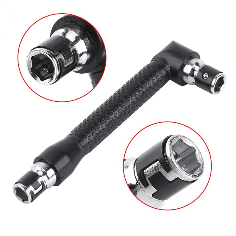 WORTHOWN-3X L-Shape Mini Double Head Socket Wrench Suitable For Routine Screwdriver Bits Utility Tool