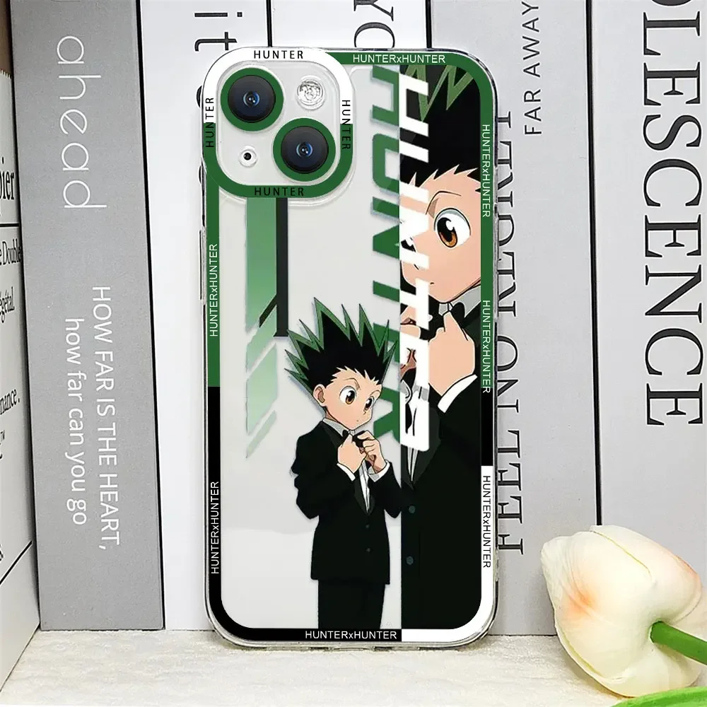 Anime Hunter X Hunters Phone Case for IPhone 11 12 13 14 15 Pro Max Mini XS X XR SE2 7 8 Plus HXH Transparent Soft Covers Fundas