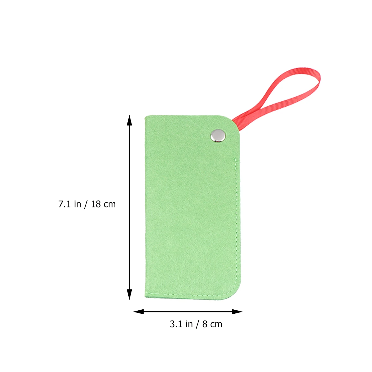 

3 Pcs Glasses Bag Felt Eyeglasses Pouch Fashion Sunglasses Portable Case with Loop