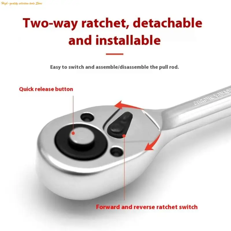 203F 24T Ratchet Wrench Ergonomic Handle For Tight Space Three Drive Specifications