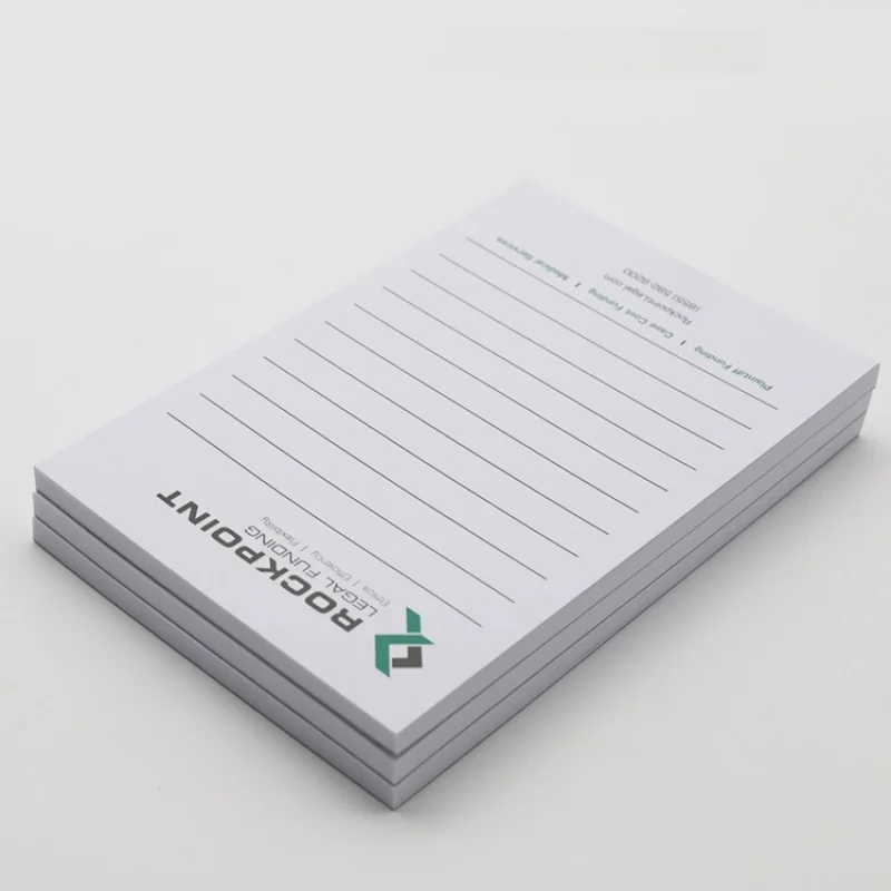 Producto personalizado, papelería de bolsillo impresa, negocios, Hotel, Notepad con logotipo, fabricación fácil de arrancar