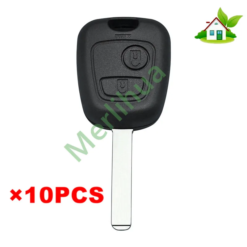 FOR Peugeot 206 307 Straight Remote Key Fob Shell Dongfeng Peugeot Car Spare Replacement Key Housing Cover