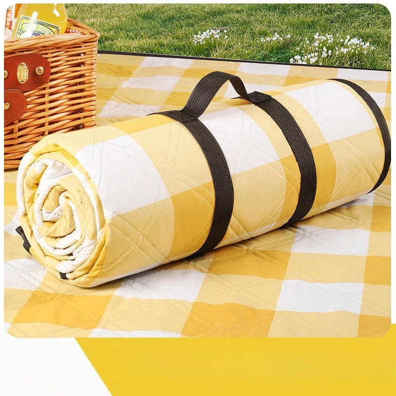 

Portable Waterproof Thick Flannel Picnic Mat Extra Large Outdoor Camping Blanket for Lawn Picnic Trips Beach
