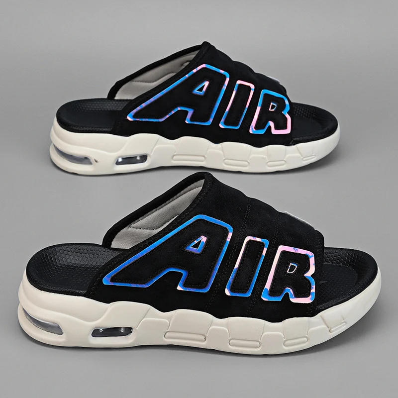 Men's Slippers Air Cushion Design Sandals Summer New PVC Soft Non-slip Men's Sports Slippers for Men Flip Flops Sandalias Hombre