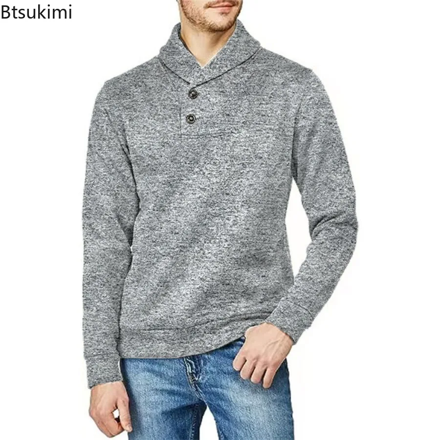 

New Turtleneck Sweaters for Men Autumn Winter Warm Long Sleeve Knitted Pullovers Men's Clothes Solid Color Casual Sweater Coats