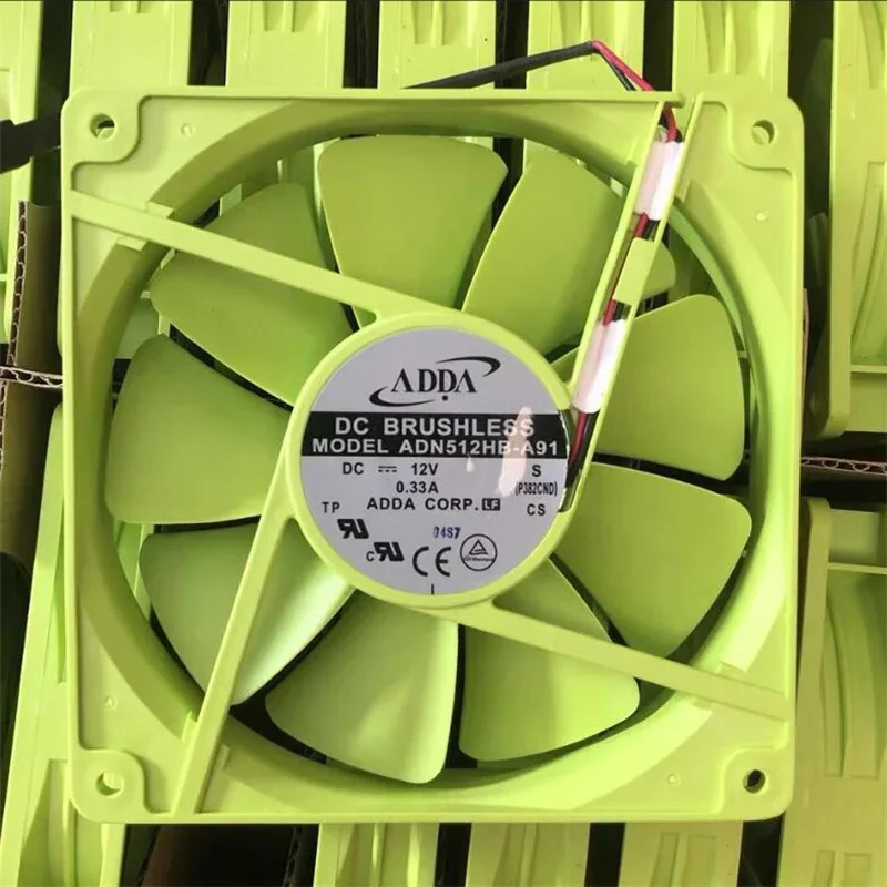 ADDA ADN512HB-A91 13525 12V 0.33A two-wire high-volume double-ball fan