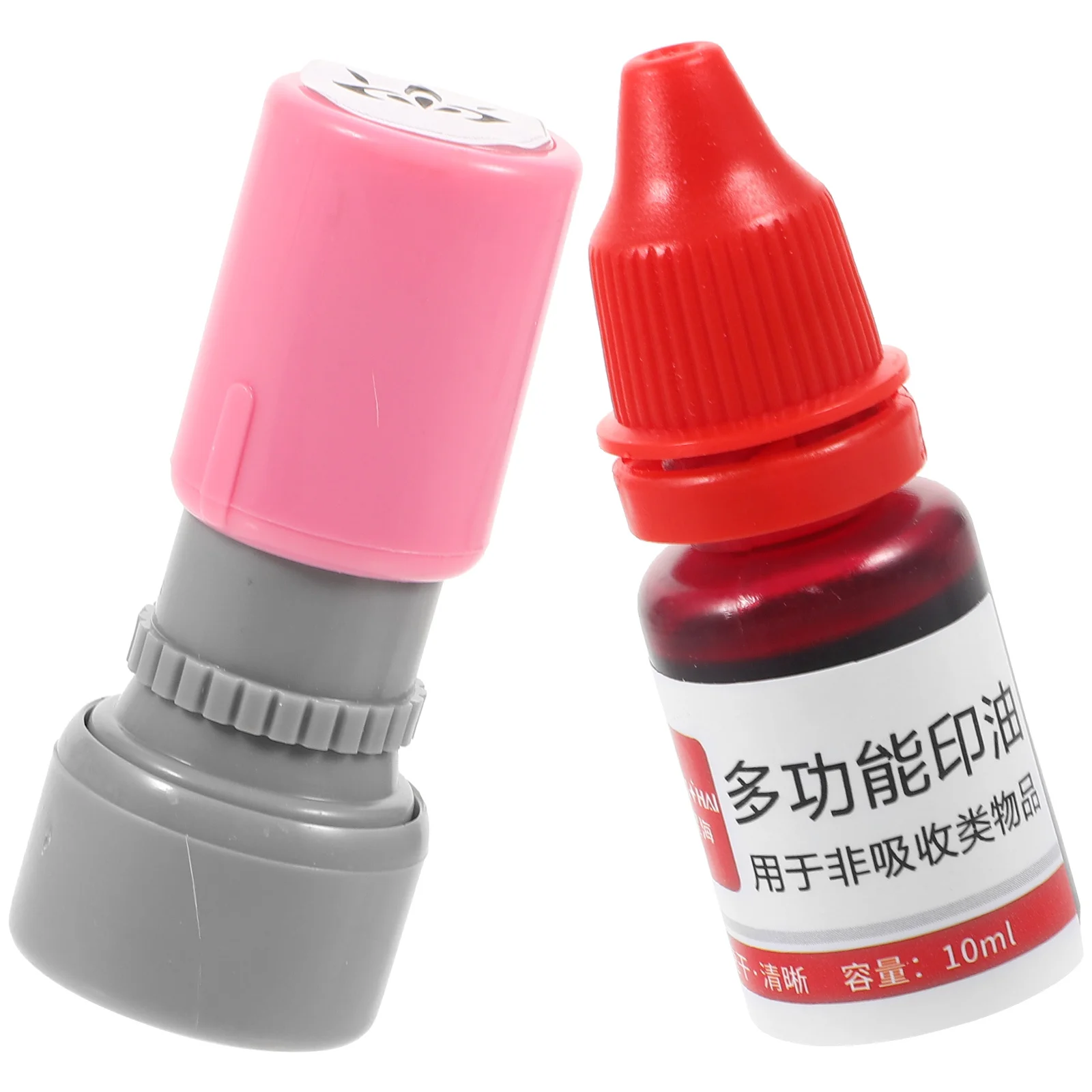 

Red Flower Pattern Makeup Stamp 1Set Portable Decorative Small Stamper for Women Dance Party Makeup Stamp