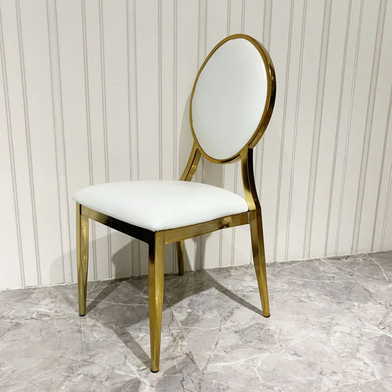 Gold Dining Table Chair Leisure Luxury Nordic Home Relaxing Chair Salon Styling Mueble De Cocina Living Room Furniture CC50CY