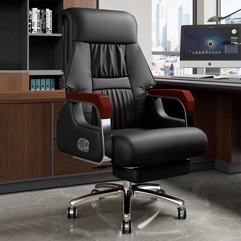 

Modern Luxury Boss Chair Design Ergonomic Wheels Footrest Nordic Office Chair Comfortable Executive Silla Oficina Furniture