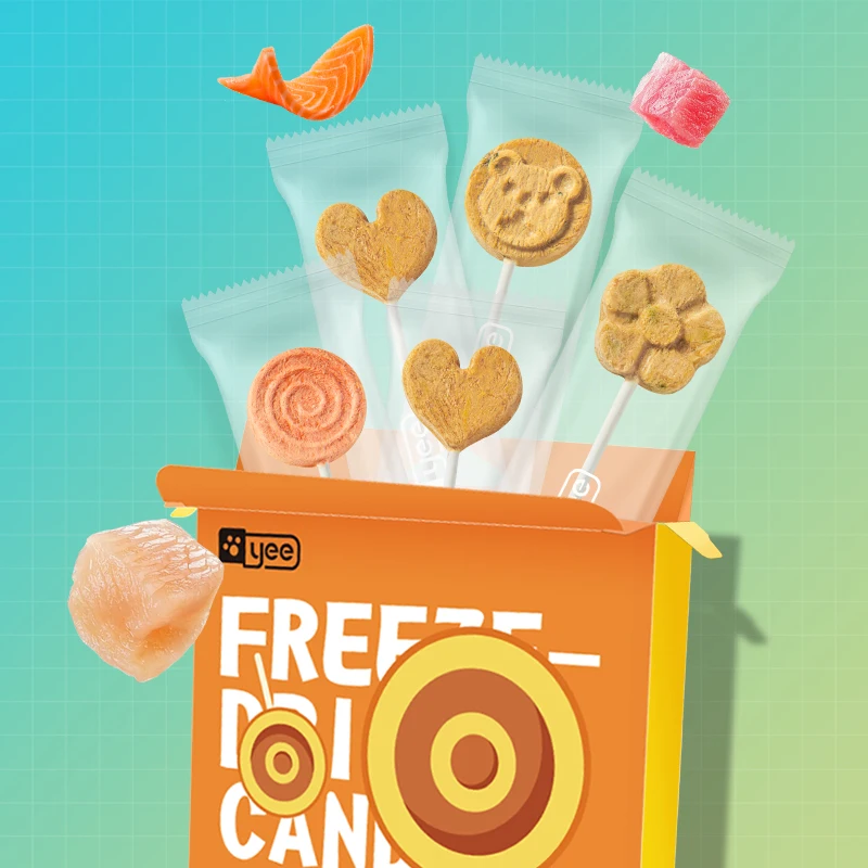 

Natural Cat Treats Chicken Duck and Fish Meat Pet Freeze-dried Dog Snacks