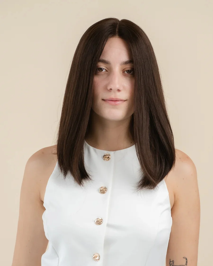 Synthetic Short Bob Wig for Women Dark Brown Heat Resistant Fibre 13x4 Lace Front Wig Realistic Look  Wig Cosplay Daily Use