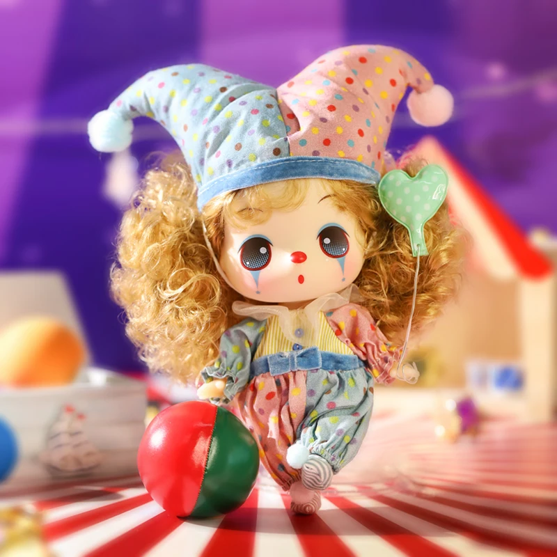 

In Stock 18cm Winter Clown Confused Doll Cute Genuine Doll Blind Box Doll Girl Birthday Gift