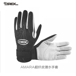 Guantes de buceo de microfibra Amara2mm, traje de buceo de cuero de microfibra de neopreno, cálido, antiabrasión y antipicaduras