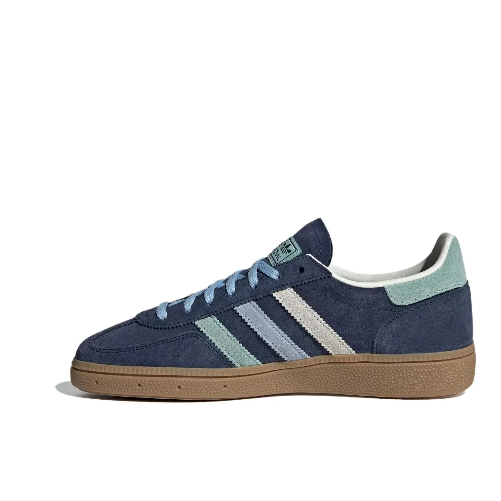 Adidas New HANDBALL SPEZIAL LOW Men and Women Board Shoes Classic Retro Sneakers Casual Fashion Sneakers Deep Indigo&Cyan