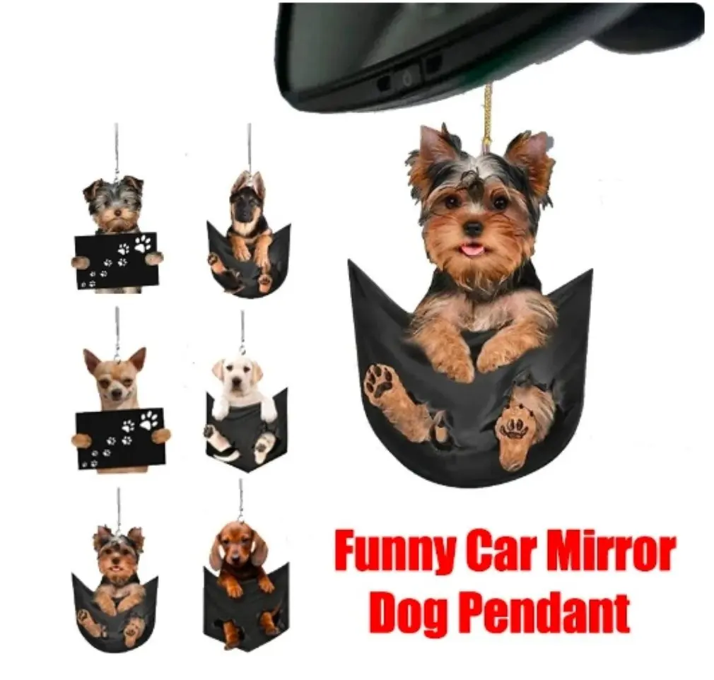 Hot Sale 2024 Newest Mini Puppy Car Pendant Practical Interior Ornament Car Decoration Accessories Toy Gift Fast Delivery