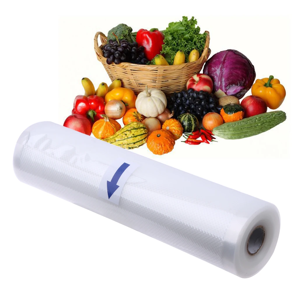 

Vacuum Food Sealer Food Storage Saver Bag Packaging Machine Film Packer Plastic Wrap Roll Fruit Vegetable Cover