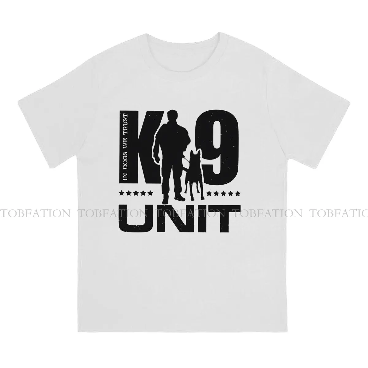 K-9 Team Hip Hop TShirt K-9 Unit Police Dog Casual T Shirt 100% Cotton Stuff For Adult