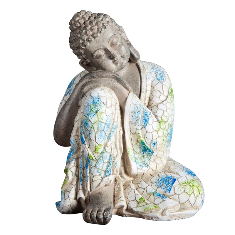 Buddha Statue Figurine Handmade Buddhist Sculpture Ornament Home Decoration Accessories Living Room