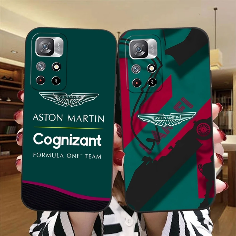 Aston Martin F1 Phone Case For Xiaomi Redmi Note 13 12 11 10 14c S 13c 12c 4G 5G Pro Plus Cover