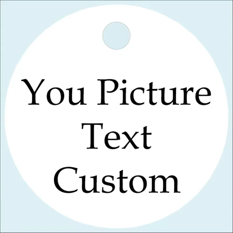 Custom Tags, Labels, Candy Favors Tags, Wedding, Birthday, Your Photo, Logo, Personalized, 100 Pieces, Round, Invitation Tags - view 2
