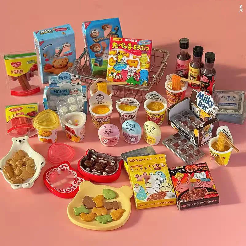 Miniatura de Salsa de Curry, Salsa Picante, Fideos Ramen para Casa de Muñecas, Escala 1/6, Accesorios de Decoración para Muñecas, Juguetes