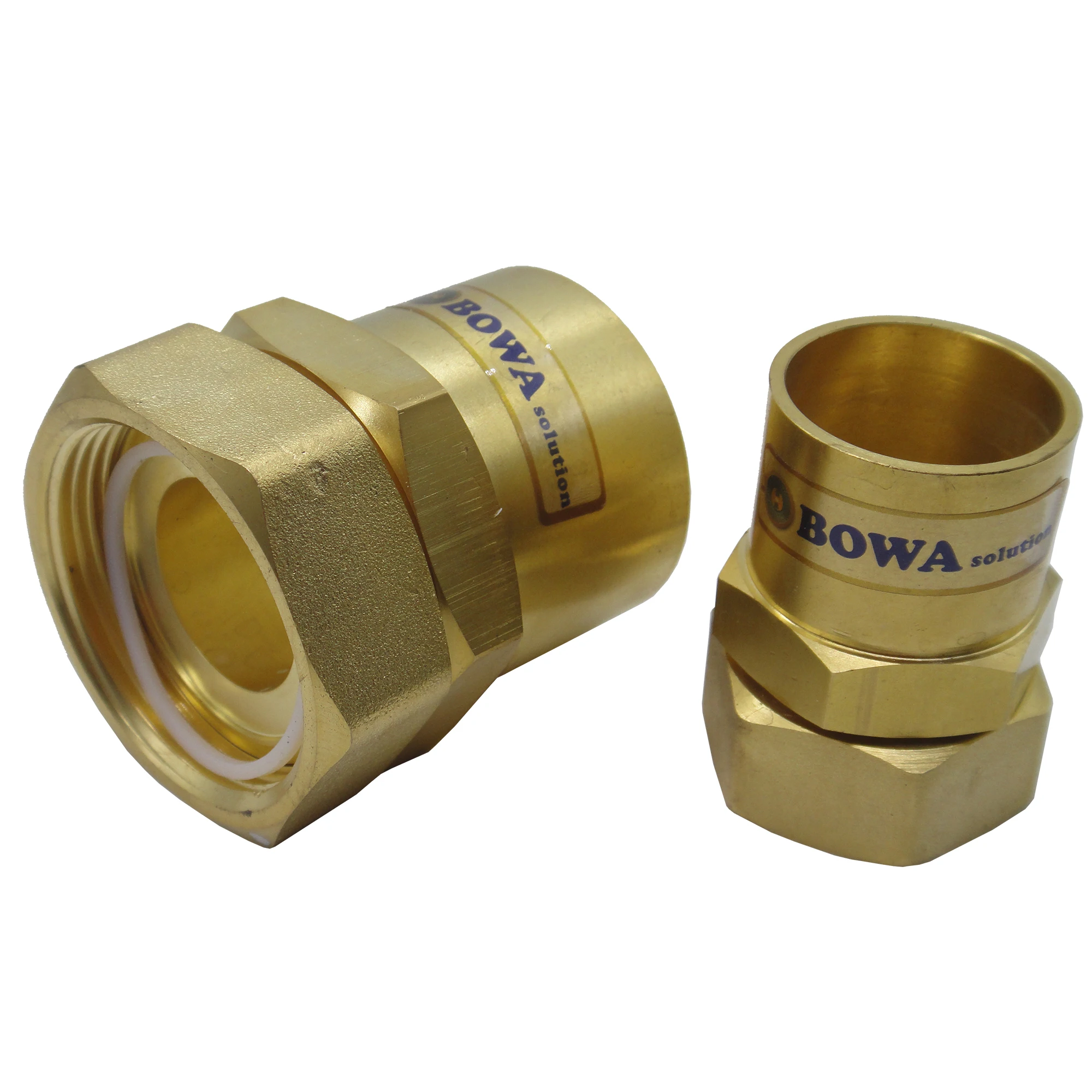 Brass solder sleeve adapter set is designed for thread Rotalock Spud of compressor as it is easy & quick to connect copper tubes