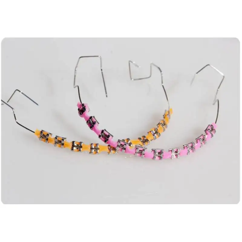 

2Pcs Trendy Braces Jewelry Set | Colorful Dental Braces Sparkle Chains | Orthodontic Teeth Decoration for Girls & Teens