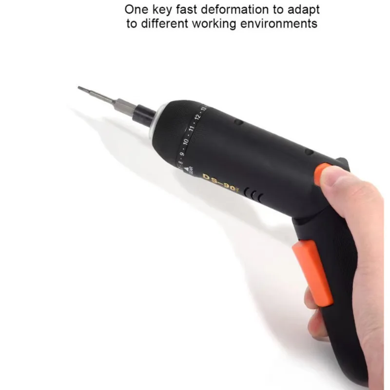 DS-901 Folding Electric Screwdriver Straight/Gun Dual Purpose LED light Multi-function Disassembly Torque Repair Tools