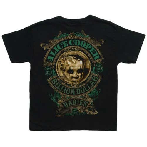 Billion Dollar Baby Crest Alice Cooper Band T-Shirt Cotton Graphic Tee Men Women Summer Streetwear - view 5