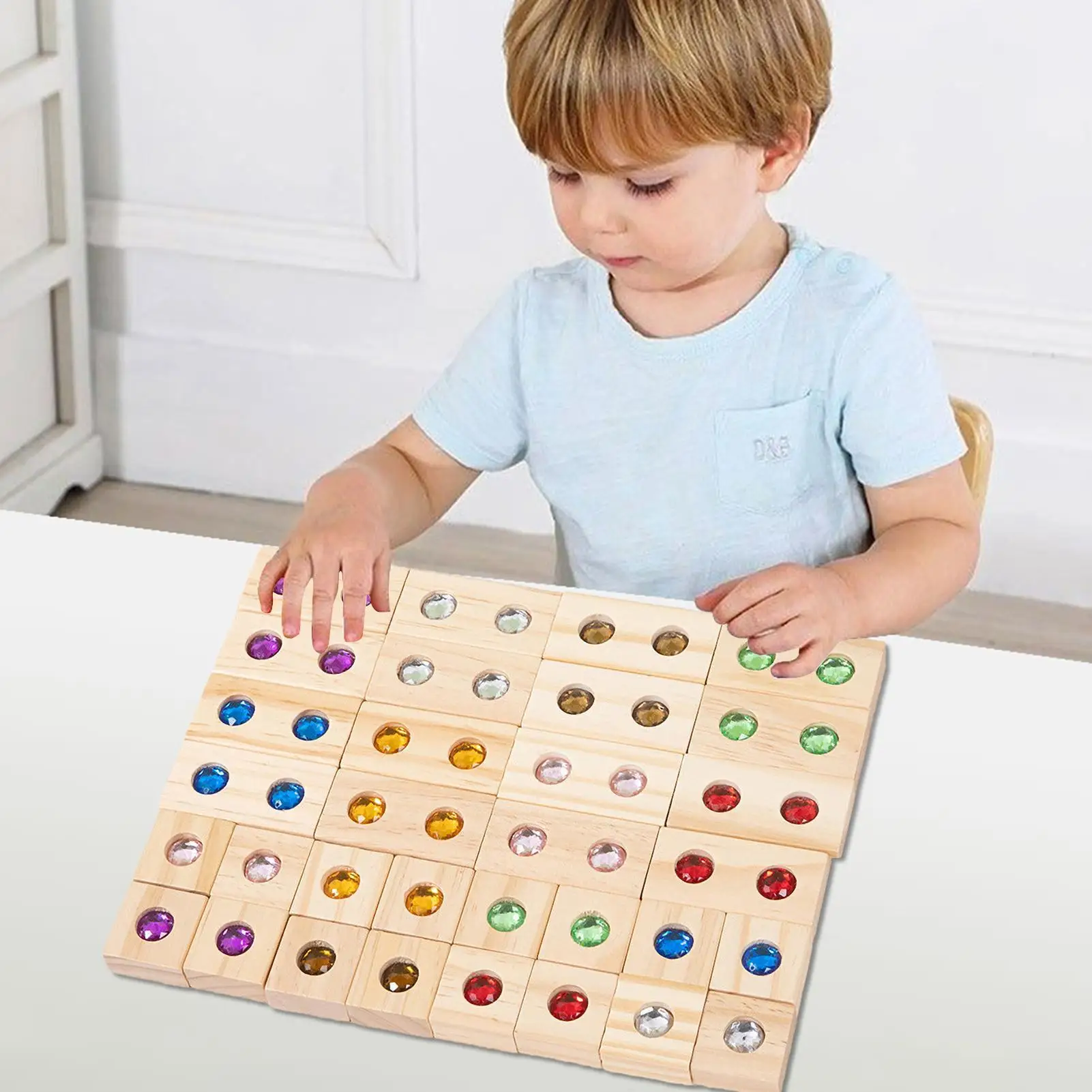 

Wooden Building Blocks Set For Kids Rainbow Stacking Cube Toy Set Rainbow Stacking Tower Game Acrylic Block Construction For 3