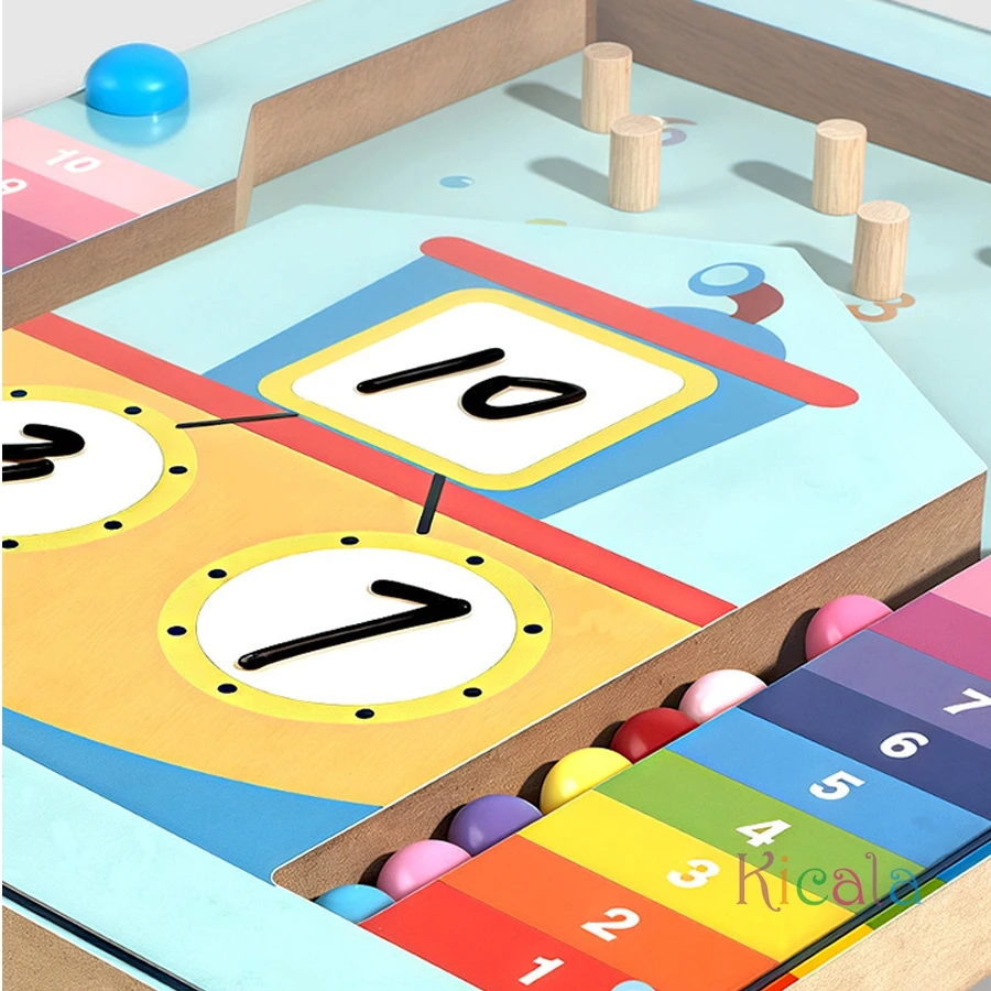 Juguetes de aprendizaje de conteo de matemáticas Montessori para niños, herramienta de enseñanza, descomposición de números, suma, resta, juego educativo para guardería