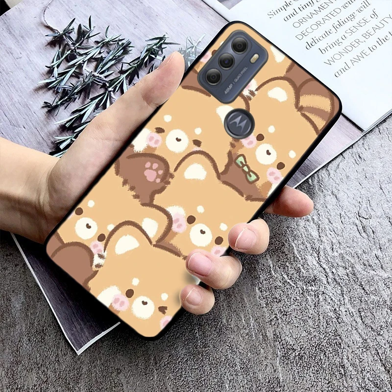 Cute bay Animal Dog Fro Pig Case For Motorola Moto G Stylus 5G G Play G Power G 5G G Pure 2023 2024 E20 E22 E22i E32 E40 E13