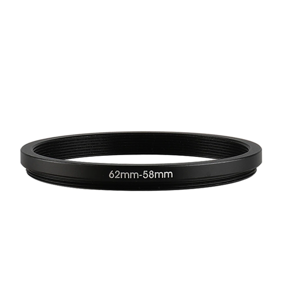 Aluminum Step Down Filter Ring 62mm-58mm 62-58mm 62 to 58 Filter Adapter Lens Adapter for Canon Nikon Sony DSLR Camera Lens