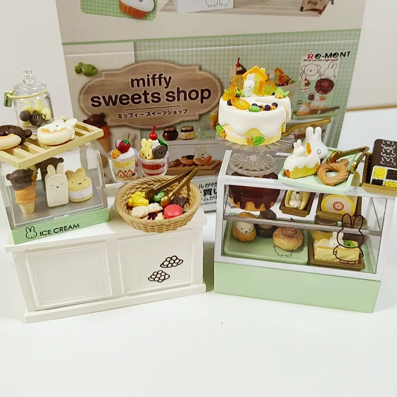 

Re-Ment Original 8pcs Miffy Sweets Shop Toys Gift Collectible Model Ornaments Ornament Collection Birthday Gift Toy