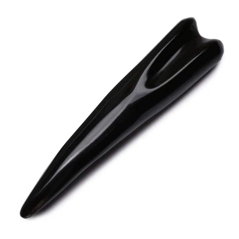 

Большой массажный скребок, натуральная триггерная точка, черный рог буйвола, массажная палочка, массажер для всего тела, инструмент для скребка носа