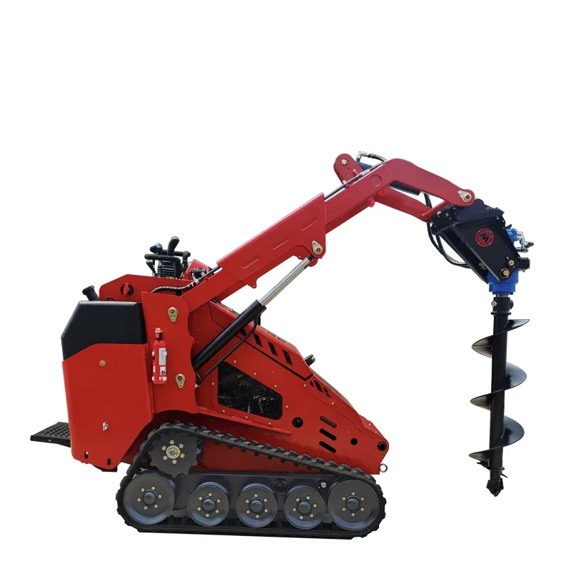 TY-327T  35hp Japan engine big flow output mini skid steer loader with drilling auger attachments