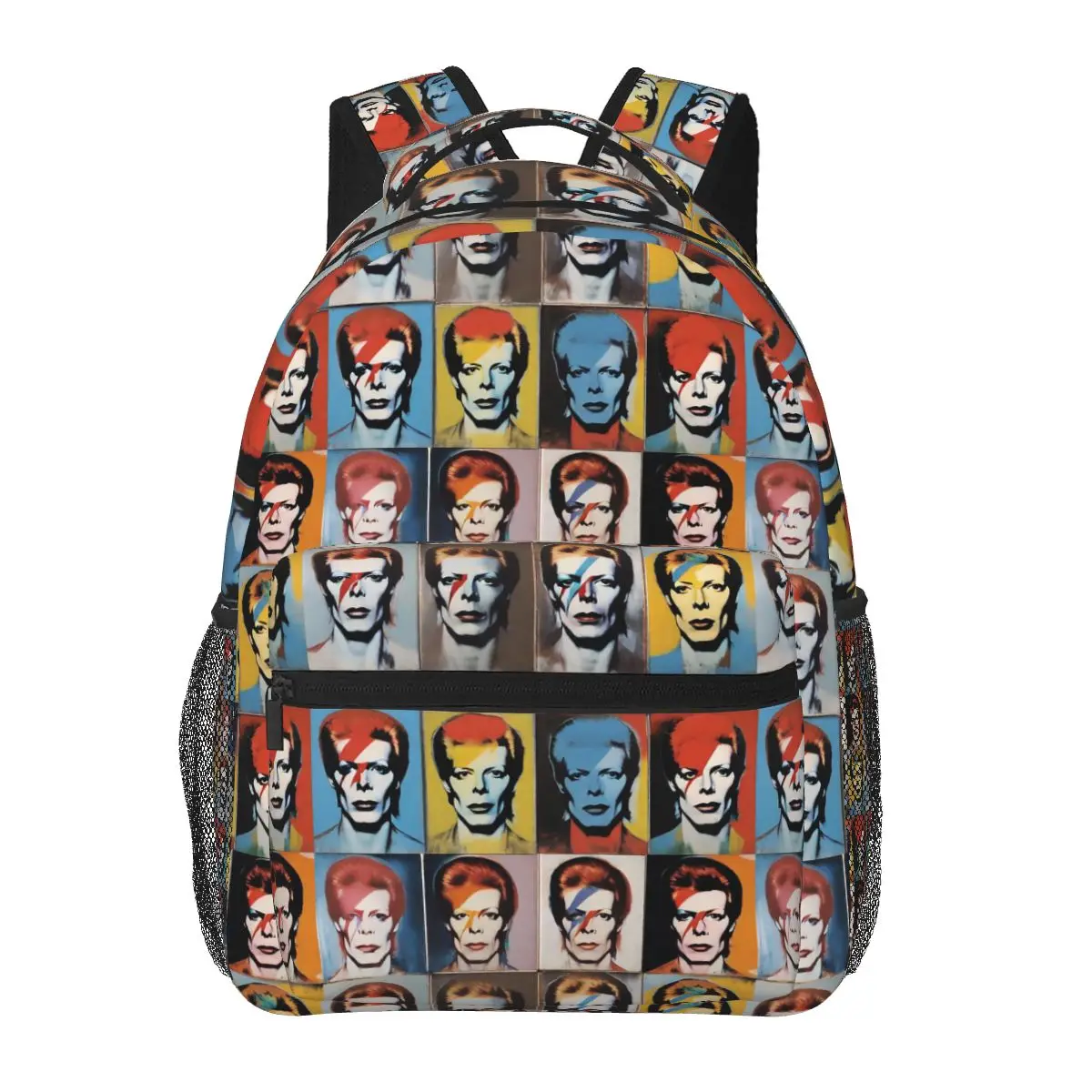 

Warhol Bowie Backpack Hot Sale Daypack Large Capacity Children BookBag School Bag Shoulder Bags for Men Women