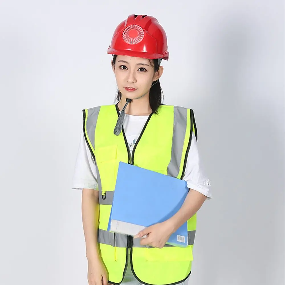 

Adjustable Solar Power Fan Helmet Sunscreen Ventilation Safety Hard Hat with Cooling Fan ABS Plastic Protective Cap Industrial