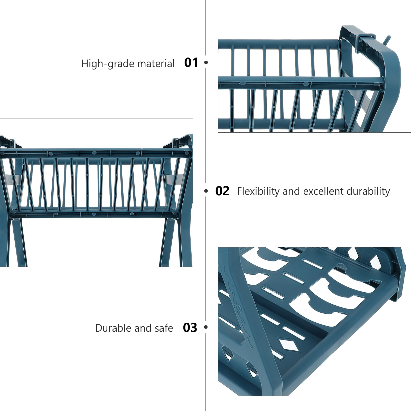 

Dual layer Draining Rack Plate Home Storage Shelf Holder Storage Dish ganizer Home Condiment Kitchen Bowl Draining Rack Shelf